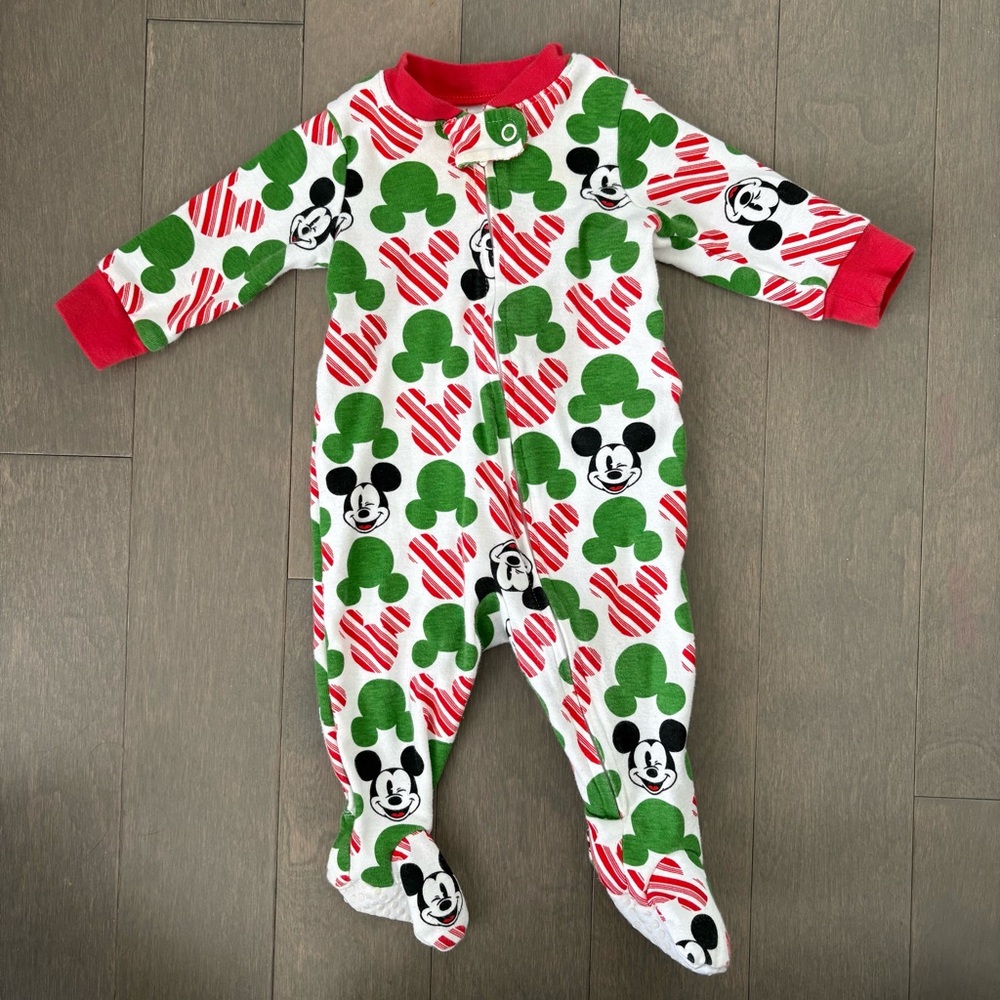 3/$20🌟 Disney Mickey Mouse Pajama 0-3M